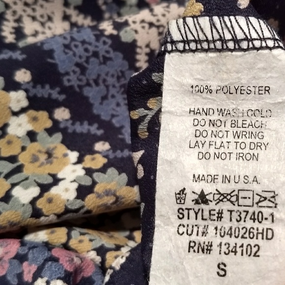 Bejewel floral striped racerback tank size S - Picture 7 of 7